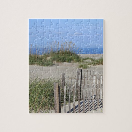 Caswell Beach, NC Land en Seascape Legpuzzel (Verticaal)