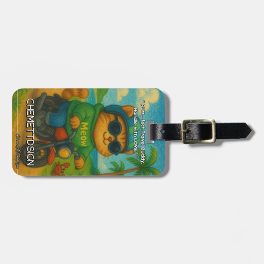 Cat 05 Kids Bagagelabel (Voorkant horizontaal)