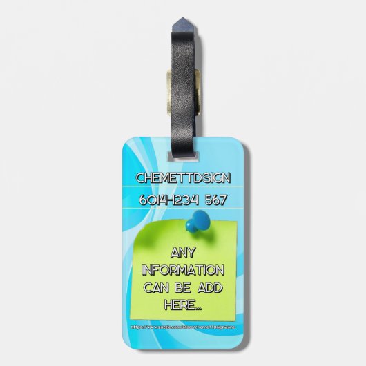 Cat 05 Kids Bagagelabel (Achterkant verticaal)