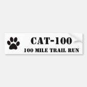 CAT-100, 100 Mile Trail Run Bumpersticker (Voorkant)