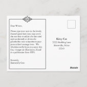  Cat 1883 Illustration, Fun Ride in a Shoe Briefkaart (Achterkant)