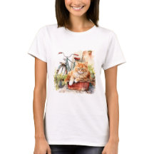 Cat 1 in Herfst T-shirt