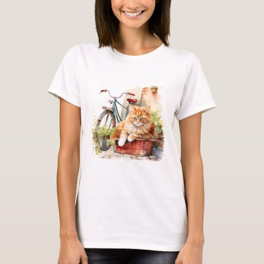 Cat 1 in Herfst T-shirt (Voorkant)