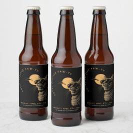 CAT 2024 Totale zonneverduistering kijkfeest Invi Bier Etiket