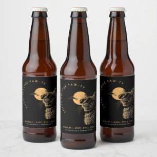 CAT 2024 Totale zonneverduistering kijkfeest Invi Bier Etiket