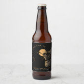 CAT 2024 Totale zonneverduistering kijkfeest Invi Bier Etiket (Voorkant)