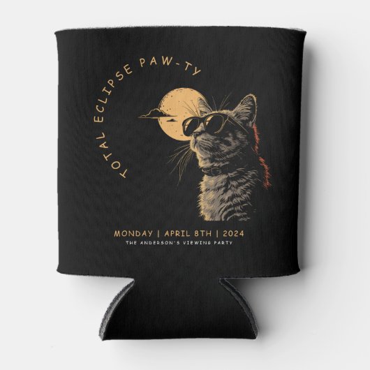 CAT 2024 Totale zonneverduistering kijkfeest Invi Blikjeskoeler (Voorkant)