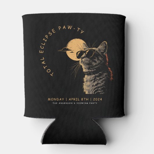 CAT 2024 Totale zonneverduistering kijkfeest Invi Blikjeskoeler (Achterkant)