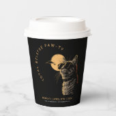 CAT 2024 Totale zonneverduistering kijkfeest Invi Papieren Bekers (Voorkant)