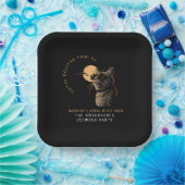 CAT 2024 Totale zonneverduistering kijkfeest Invi Papieren Bordje (Feest)