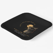 CAT 2024 Totale zonneverduistering kijkfeest Invi Papieren Bordje (Gebogen)