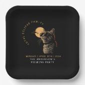 CAT 2024 Totale zonneverduistering kijkfeest Invi Papieren Bordje (Voorkant)