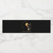 CAT 2024 Totale zonneverduistering kijkfeest Invi Waterfles Etiket (Enkel label)