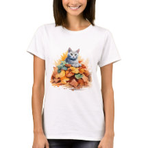 Cat 2 in Herfst T-shirt
