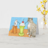 Cat 365 funny Greeting Card Kaart (Gele Bloem)