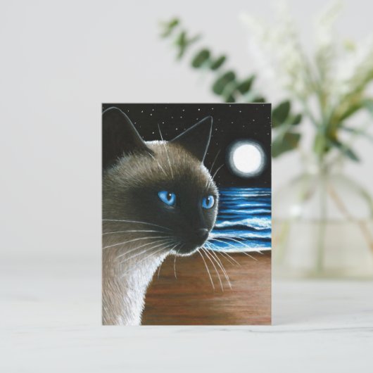 Cat 396 Siamese Briefkaart (Staand voorkant)