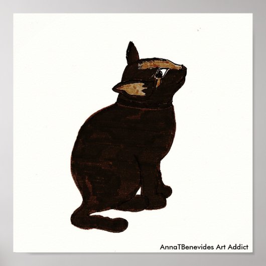 Cat#3, AnnaTBenevides Art Addict Poster (Voorkant)