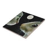 Cat 413 Rabbit Moon Tegeltje (Zijkant)