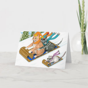 Cat 435 grappig Wenskaart Kaart