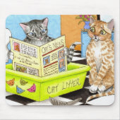 Cat 464 grappige badkamerkunst muismat (Voorkant)