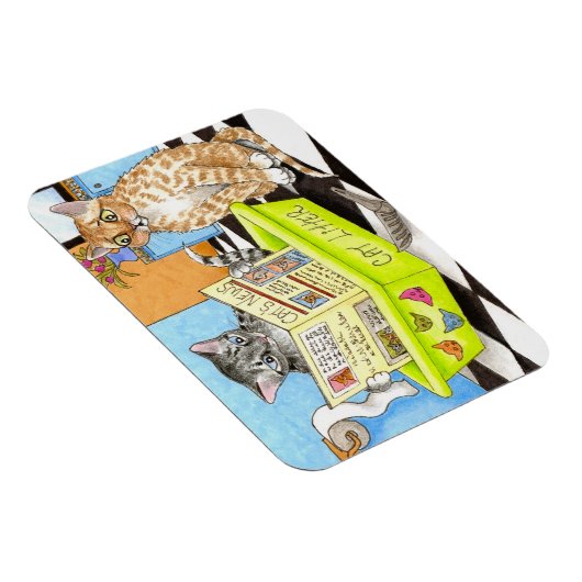 Cat 464 grappige Flexi Magnet Magneet (Rechterzijde)