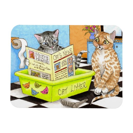 Cat 464 grappige Flexi Magnet Magneet (Horizontaal)