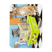 Cat 464 grappige Flexi Magnet Magneet (Verticaal)