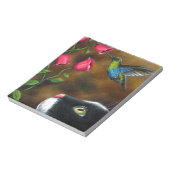 Cat 571 Tuxedo met Hummingbird Notitieblok (Linkerzijde)