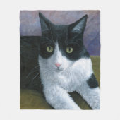 Cat 577 Tuxedo Fleece Deken (Voorkant)