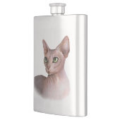 Cat 578 Sfynx white background Heupfles (Links)