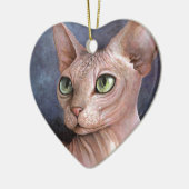 Cat 578 Sphynx Keramisch Ornament (Links)