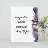 Cat 5 Advent Paarse feestkitten (Staand voorkant)