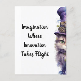 Cat 5 Advent Paarse feestkitten Briefkaart