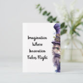 Cat 5 Advent Paarse feestkitten Briefkaart (Staand voorkant)