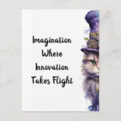 Cat 5 Advent Paarse feestkitten Briefkaart (Voorkant)