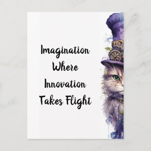 Cat 5 Advent Paarse feestkitten Briefkaart (Voorkant)