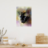 Cat 620 Siamese Poster (Keuken)