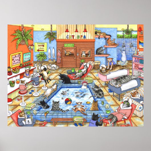 Cat 635 Cat Spa Poster (Voorkant)