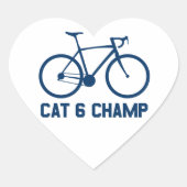 CAT 6 Champ Hart Sticker (Voorkant)