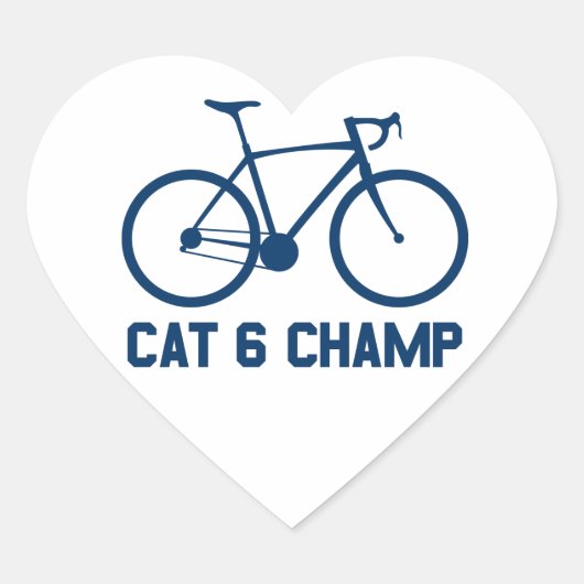 CAT 6 Champ Hart Sticker (Voorkant)