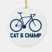 CAT 6 Champ Keramisch Ornament (Voorkant)