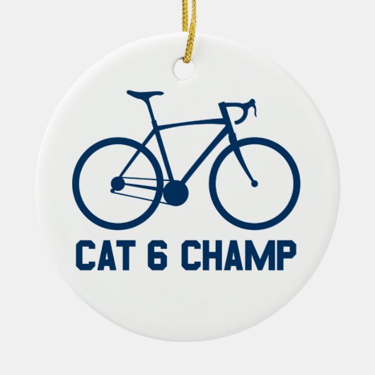 CAT 6 Champ Keramisch Ornament (Voorkant)