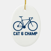 CAT 6 Champ Keramisch Ornament (Voorkant)