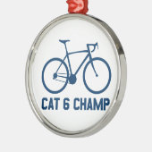 CAT 6 Champ Metalen Ornament (Links)
