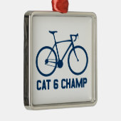 CAT 6 Champ Metalen Ornament (Rechts)