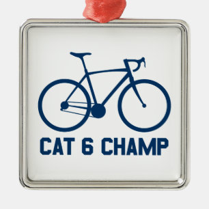 CAT 6 Champ Metalen Ornament