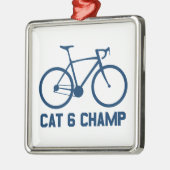 CAT 6 Champ Metalen Ornament (Links)