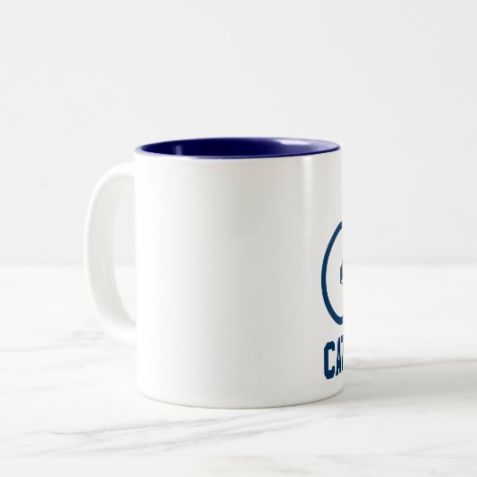 CAT 6 Champ Tweekleurige Koffiemok (Voorkant links)