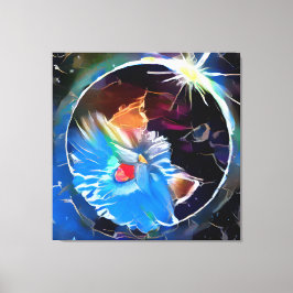 Cat 6 - Zonneeclipes Canvas Afdruk