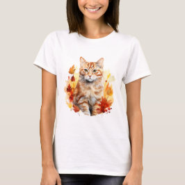 Cat 7 in Herfst T-shirt